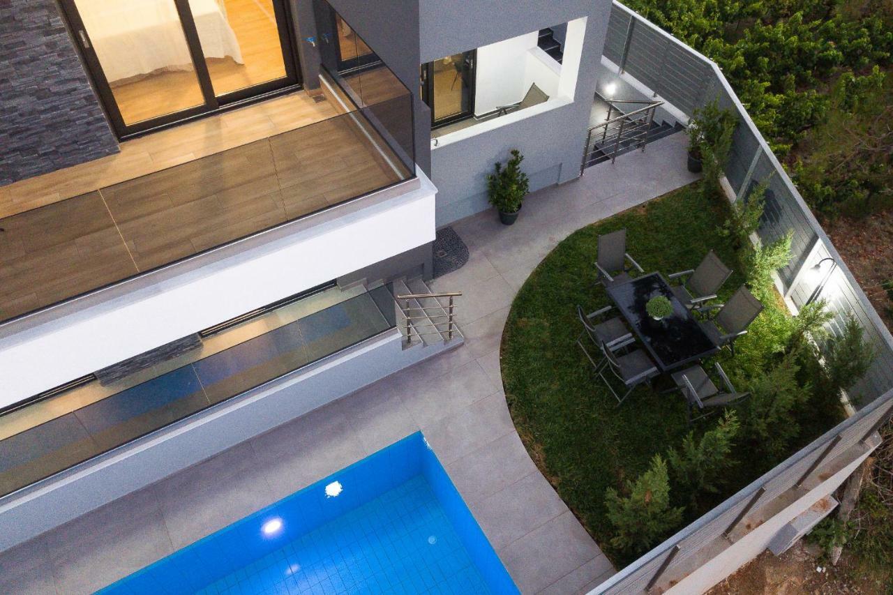 Nisos Villa, Pool & Heated Spawhirlpool, Walking To Beach, By Thinkvilla สฟากากิ ภายนอก รูปภาพ