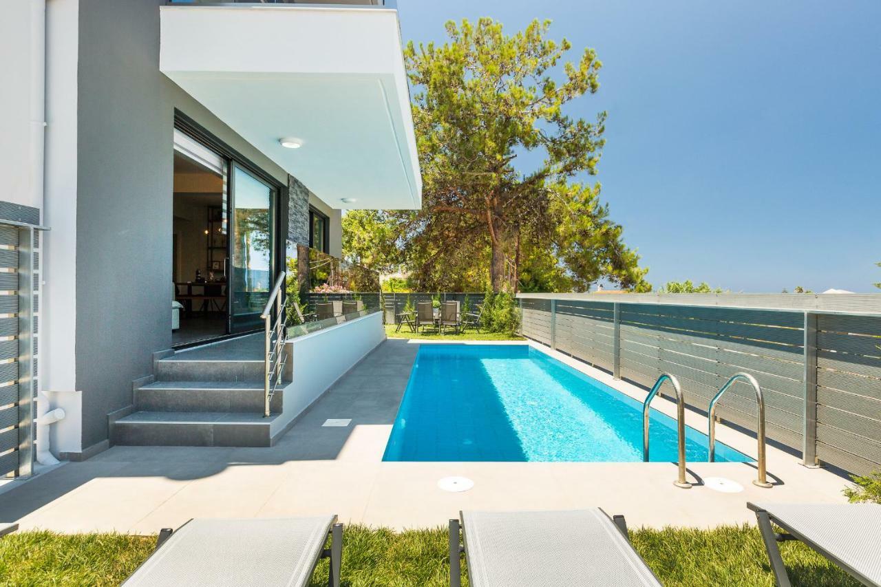 Nisos Villa, Pool & Heated Spawhirlpool, Walking To Beach, By Thinkvilla สฟากากิ ภายนอก รูปภาพ